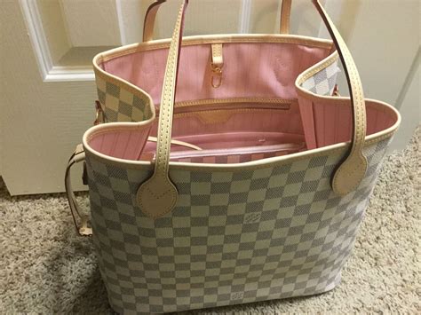 louis vuitton neverfull damier azur rose ballerine de|Louis Vuitton damier azur crossbody.